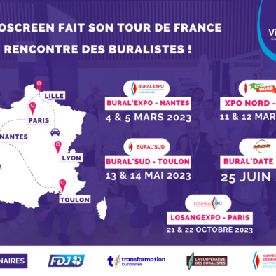 Tour de France 2023 des salons des buralistes avec Visioscreen, l'affichage dynamique connecté