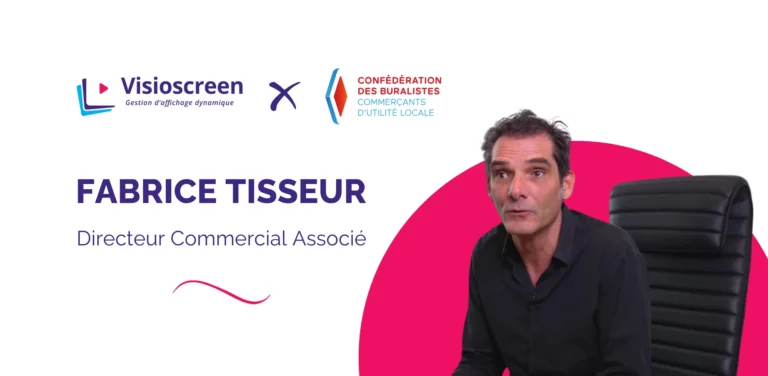 le concept Visioscreen pour les buralistes présenté par Fabrice Tisseur