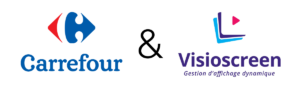 Logo Carrefour et Visioscreen
